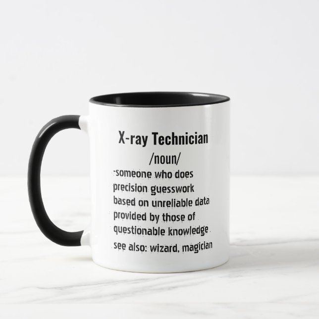 Funny Röntgen Techniker Definition Geschenke Tasse (Links)