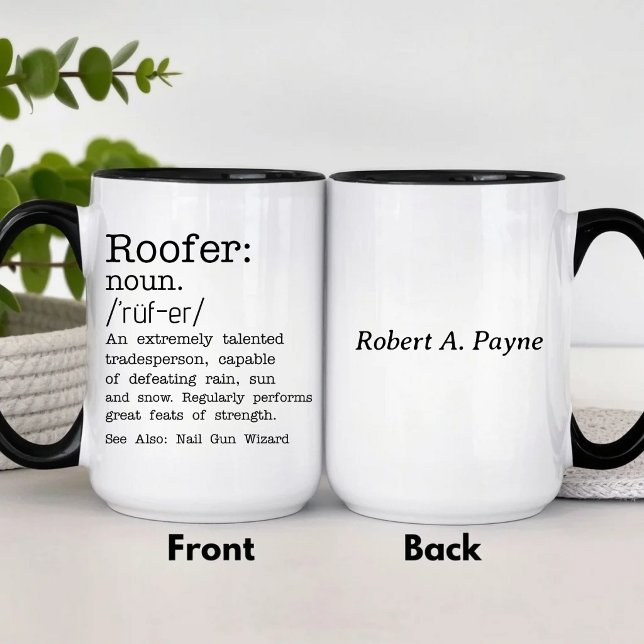 Funny Roofer Tasse (Von Creator hochgeladen)