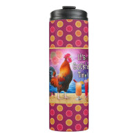 Funny Rooster Chicken Cocktails Tropisches Meer