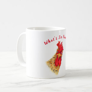 Funny Rooster Coffee Tasse - Benutzerdefinierter T