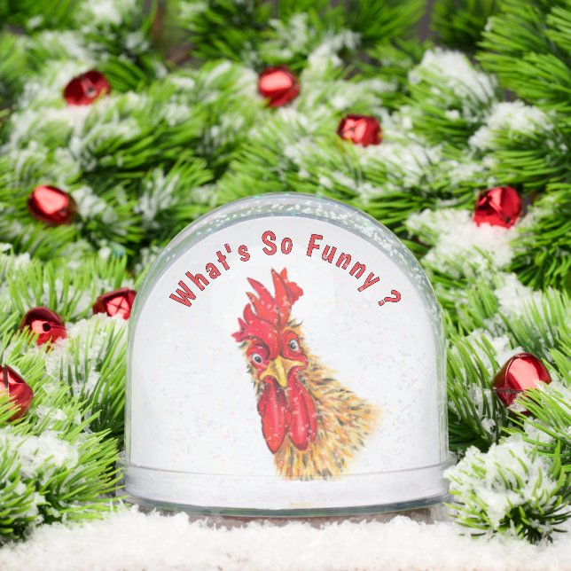 Funny Rooster Schneekugeln (Weihnachten)