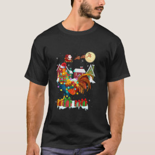 Funny Rooster Weihnachten Ugly Sweater Rooster Xma T-Shirt