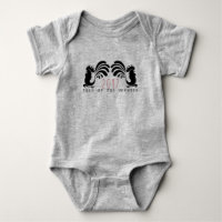 Funny Rooster Year 2017 Baby Romper