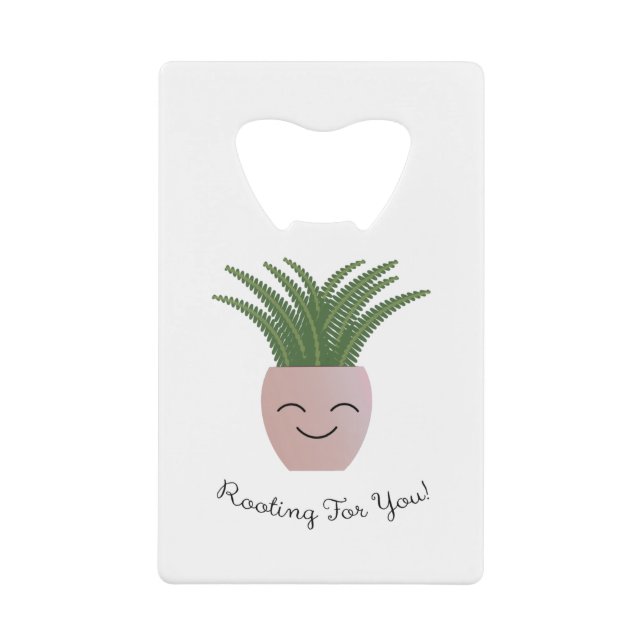 Funny Rooting für dich Fern Geldbeutel Flaschenöffner (Vorderseite)