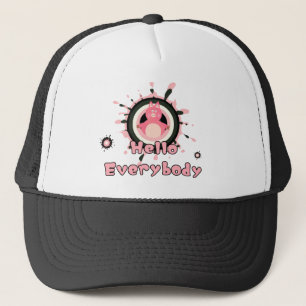 Funny rosa Schwein Truckerkappe