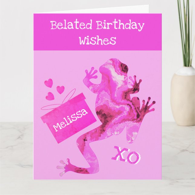 Funny Rose Belge Carte de voeux d'anniversaire (Devant)