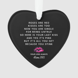 Funny Rose sind Red Poem Boyfriend Breakname Ornament