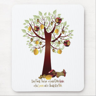 Funny Rotten Apfelbaum Mousepad