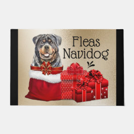 Funny Rottweiler Weihnachtsflotte Seehunde Geschen Fußmatte