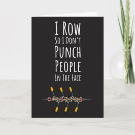 Funny Rower Cards Boat Vintag Rowing Crew Frau Karte