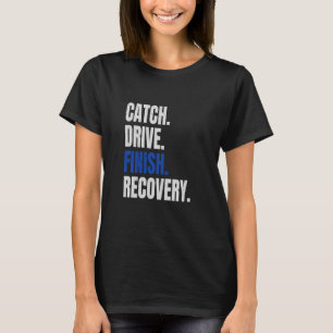 Funny Rowing Rower Coxswain Fantastische Bergwelte T-Shirt