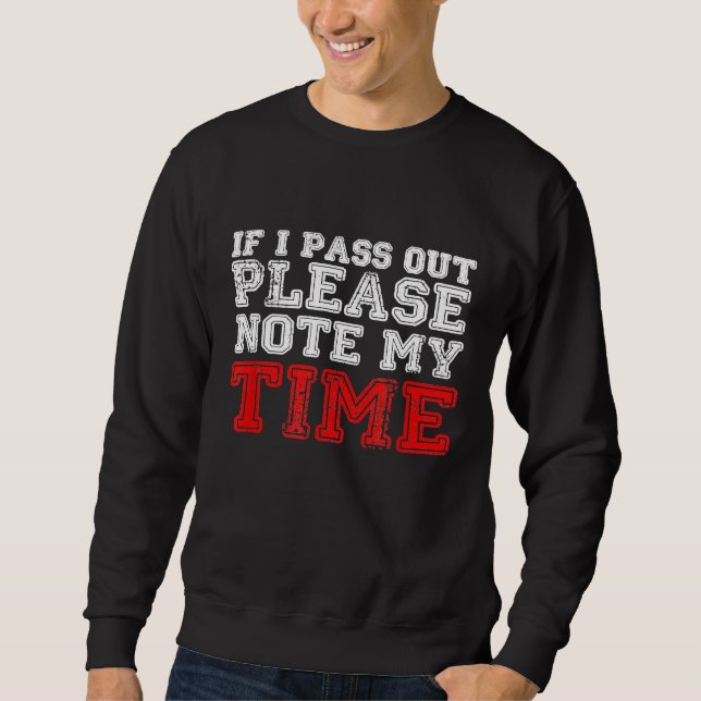 Funny Rowing wenn ich verreite Bitte beachten Sie  Sweatshirt (Vorderseite)