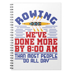 Funny Rowing Wir haben mehr Crew-Team getan Notizblock