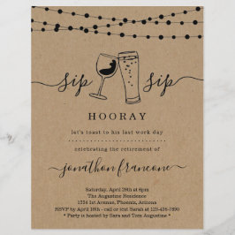 Funny Rtirement Party Einladung Flyer