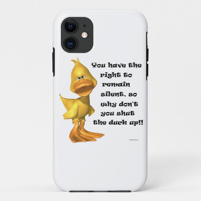 Funny Rude Duck Case-Mate iPhone Hülle (Rückseite)