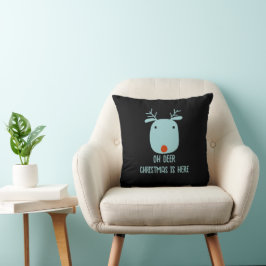 Funny Rudolph the Red Nosed Reindeer Christmas Kissen