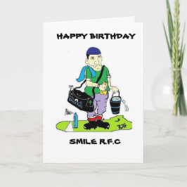 FUNNY RUGBY BIRTHDAY CARD KARTE