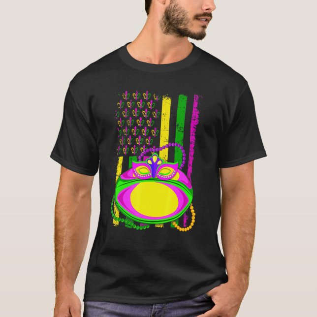 Funny Rugby Jester Hat Mardi Gras Festival Party T-Shirt (Vorderseite)