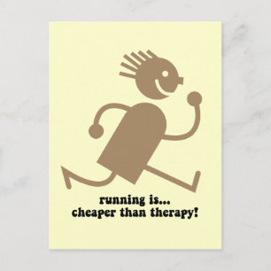 Funny Run Postkarte