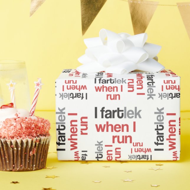 Funny Runner - I FARTlek wenn ich laufe © Geschenkpapier (Geburtstagsparty)