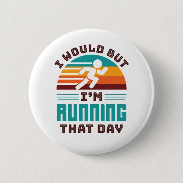 Funny Runner würde ich, aber ich renne an diesem T Button (Vorderseite)