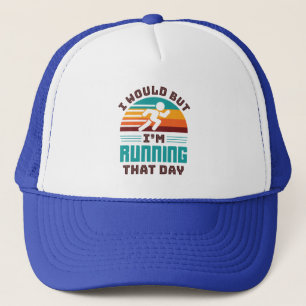 Funny Runner würde ich, aber ich renne an diesem T Truckerkappe