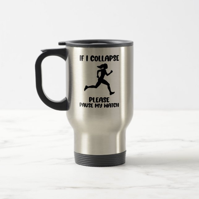 Funny Runner's Life Zitat Reisebecher (Links)