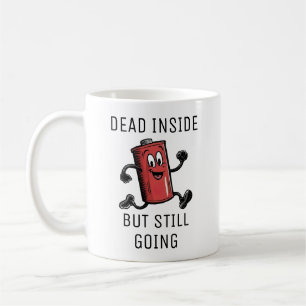 Funny Running Battery Kaffeetasse