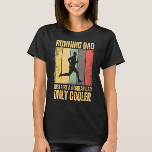 Funny Running for Men Vater Marathon Runner Coach  T-Shirt