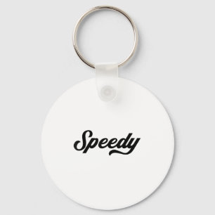 Funny Running Geschenke Speedy , Uni-Erwachsene, B Schlüsselanhänger