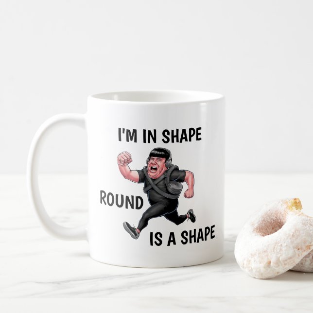 Funny Running Man Kaffeetasse (Mit Donut)