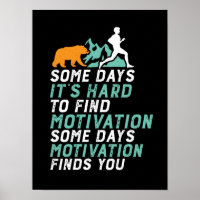 Funny Running Motivation zu laufen gejagt von Bäre