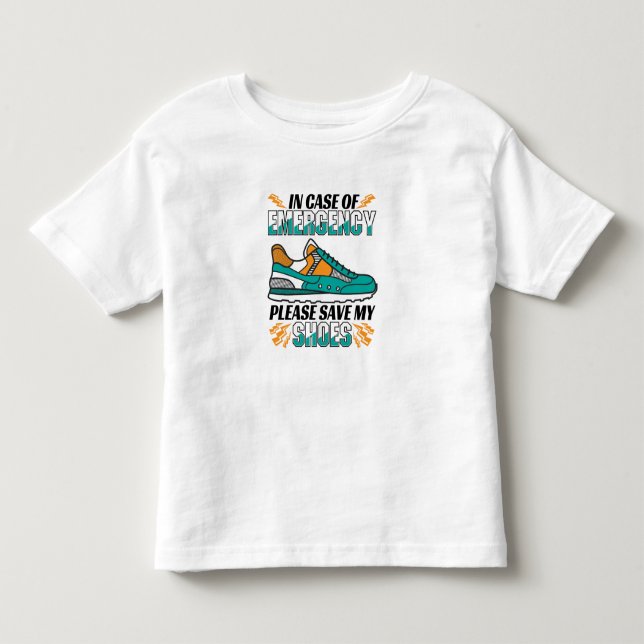 Funny Running Quote - Meine Schuhe Rett Kleinkind T-shirt (Vorderseite)