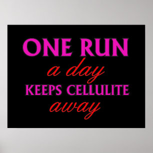 Funny Running Quote - Motivierend Fitness-Poster Poster