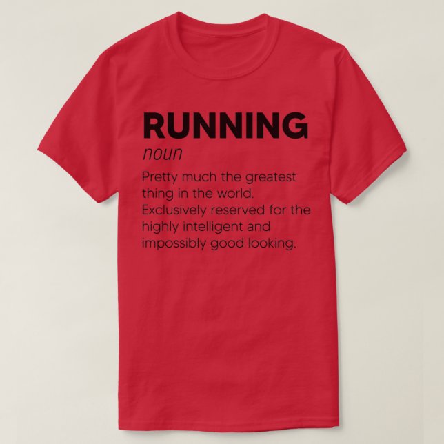 Funny Running Quotes, Running Definition, Funny Ma T-Shirt (Design vorne)