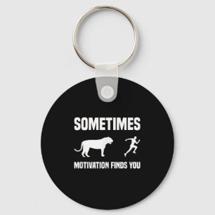 Funny Running Shirt Sport Runner Tiger Motivation Schlüsselanhänger