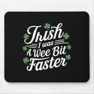 Funny Running St Patricks Day Irish Ich war ein We Mousepad