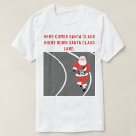 Funny Running Track Weihnachten T - Shirt