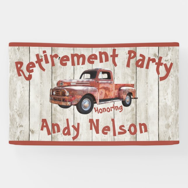 Funny Russe Retirement Party Banner (Horizontal)