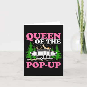 Funny Rv Camping Königin des Pop Up Camper Karte