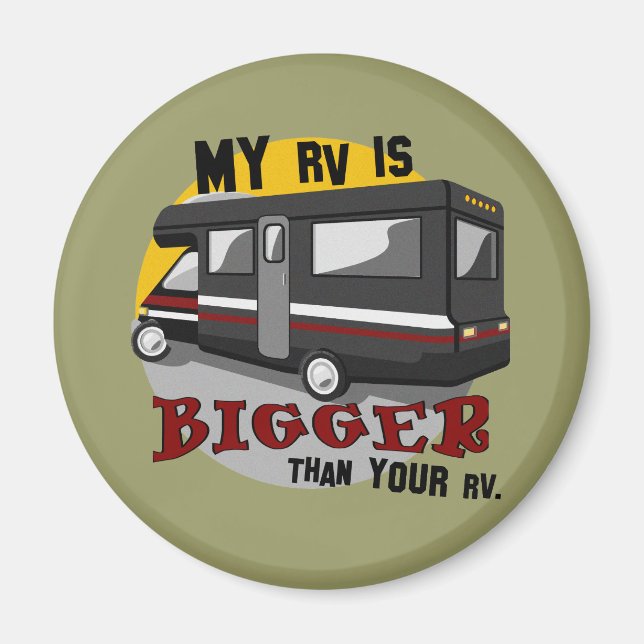 Funny RV Camping Magnet (Vorne)