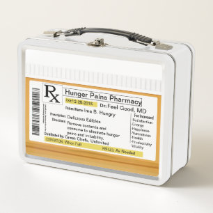 Funny RX Custom Metal Lunch Box