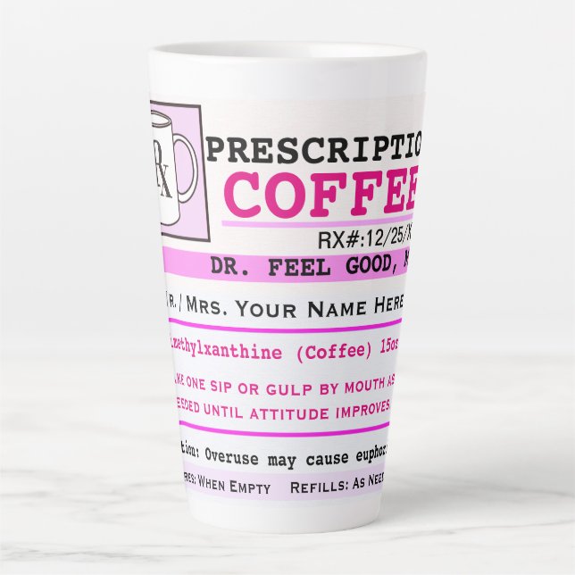 Funny RZ Prescription Coffee Milchtasse (Vorderseite)