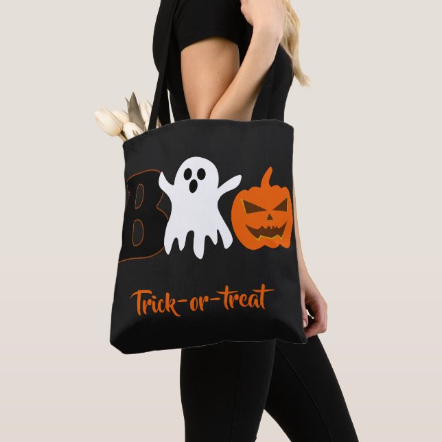 Funny Sac fourre-tout d'Halloween Boo (De près)