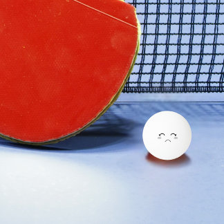 Funny Sad Face Ping Pong Ball Tischtennisball