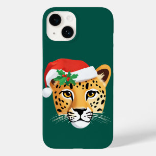 Funny Safari Tiere Cheetah Leopard Santa Xmas Case-Mate iPhone 14 Hülle