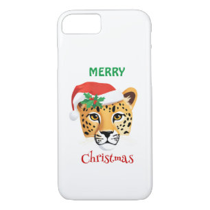 Funny Safari Tiere Cheetah Leopard Santa Xmas Case-Mate iPhone Hülle