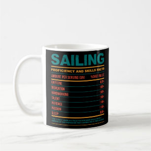Funny Sailing ernährungsphysiologische Fakten Kaffeetasse