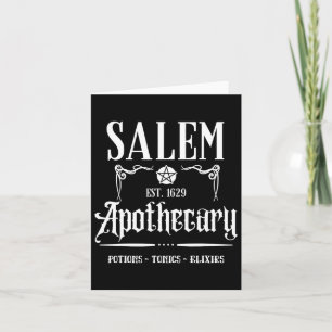 Funny Salem Witch Machusetts Apothecary Halloween Karte