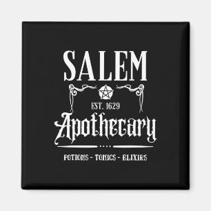 Funny Salem Witch Machusetts Apothecary Halloween Magnet
